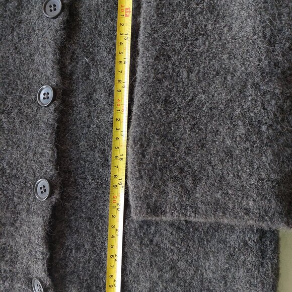 Uniqlo Women's Cardigan Grey Small Alpaca Wool Knitted Button Front Jumper, Sz S - Picture 9 of 9